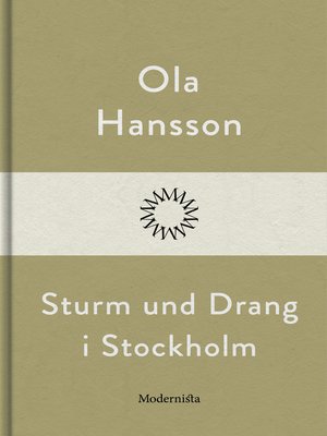 cover image of Sturm und Drang i Stockholm